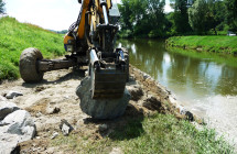 OPRAVA STUPŇŮ Dřevnice, Otrokovice-Kvítkovice, nátrže